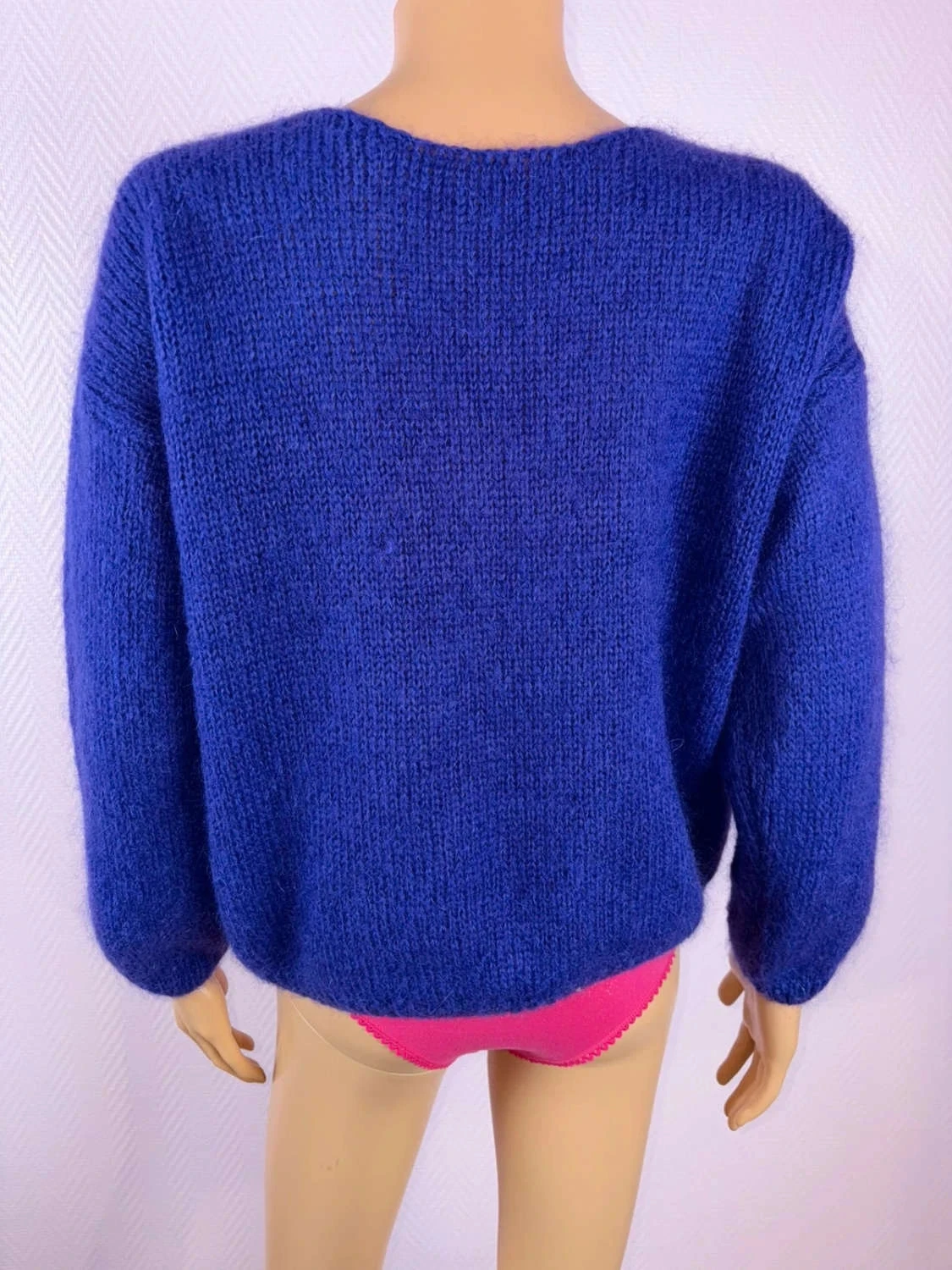 Colete feminino em lã mohair pouco usado – photo 4